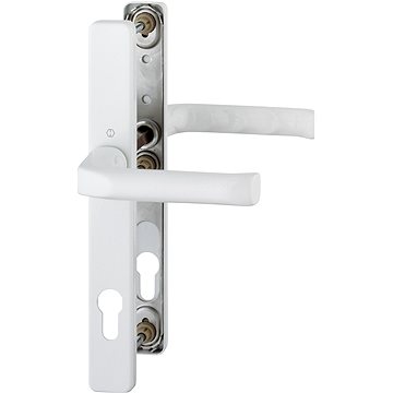 

Hoppe Klika/klika London úzký štítek F9016 bílá /8 mm, PZ92/ dveře 67-72 mm