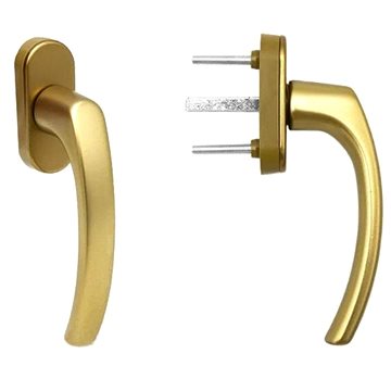 

Blaugelb Okenní klička FGS 1758 45°, trn 32 mm, F4 starobronz
