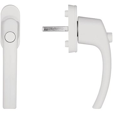 

Blaugelb Okenní klička FGS 1758 s tlačítkem, 45°, trn 37 mm, RAL9016 bílá