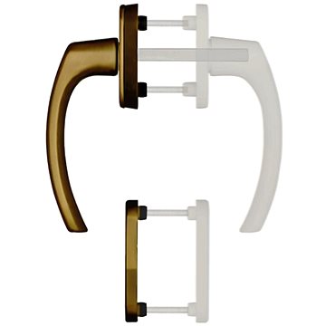 

Blaugelb Balkonová klika FGS 1758 venkovní, bronz