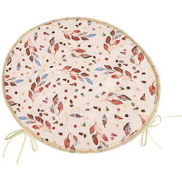 

BELLATEX Sedák BERTA 79/607 kulatý hladký průměr 40 cm, lístečky barevné