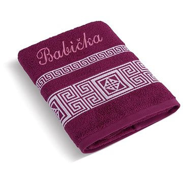 

BELLATEX s.r.o. Froté ručník 50×100 řecká kolekce 155/022 s výšivkou Babička