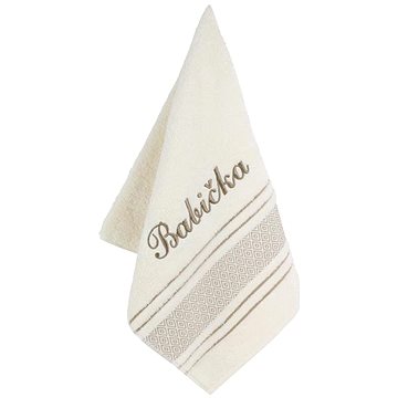 

BELLATEX s.r.o. Froté ručník 50 × 100 mozaika 123/008 s výšivkou Babička