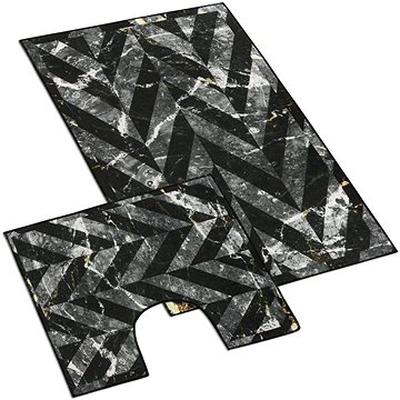 

BELLATEX s.r.o. Koupelnová sada - 3D tisk 60×100+60×50 850/091 černý mramor