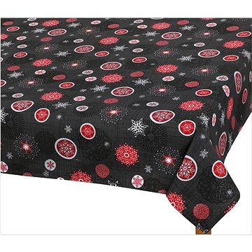 

Bellatex Ubrus VÁNOCE - 135x180 cm - vánoční ozdoby šedé