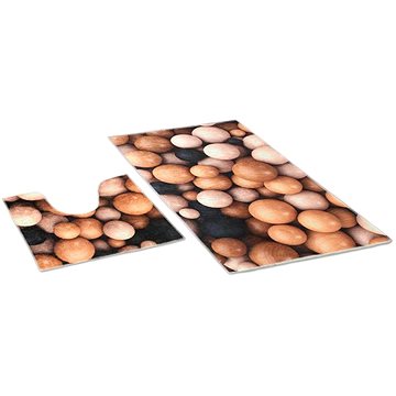

Bellatex 3D tisk sada - 60 × 100, 60 × 50 cm WC - dřevěné koule