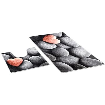 

Bellatex 3D tisk sada - 60 × 100, 60 × 50 cm WC - tmavé kameny
