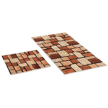 

Bellatex 3D tisk sada - BEZ VÝKROJE 60 × 100, 60 × 50 cm WC - kamenná dlažba