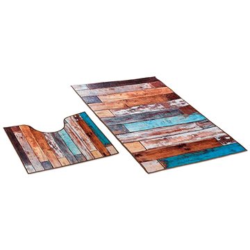 

Bellatex 3D tisk sada 60 × 100, 60 × 50 cm - dřevěná podlaha