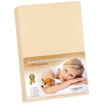 

Bellatex Jersey s elastanem - 140 × 200 cm - béžová