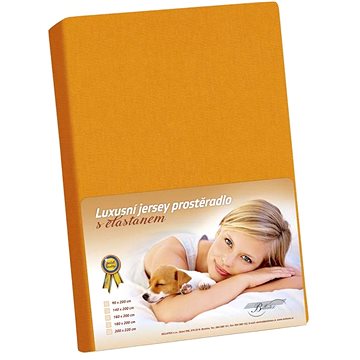 

Bellatex Jersey s elastanem - 160 × 200 cm - oranžová