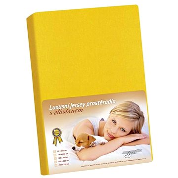 

Bellatex Jersey s elastanem - 180 × 200 cm - sytá žlutá