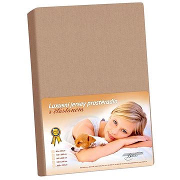 

Bellatex Jersey s elastanem - 90 × 200 cm - kávová