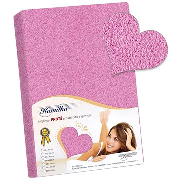 

BELLATEX Prostěradlo Froté 120 × 200 cm, růžové