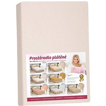 

Bellatex Plátěné - 90 × 200 cm - bílá káva