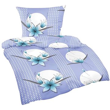

Bellatex Flanelové - 140 × 200, 70 × 90 cm - modrá lilie