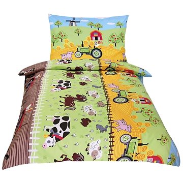 

Bellatex Bavlněné Junior - 140 × 200, 70 × 90 cm - farma