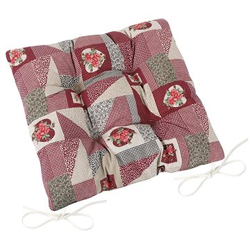 

Bellatex EMA prošívaný - 40 × 40 cm, prošívaný - patchwork bordový