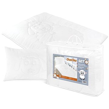 

Bellatex SET Ovečka - dětský 90 × 135 cm + 40 × 60 cm - bílá