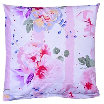

Bellatex Bavlněný - 40 × 40 cm - růžový květ s pruhem