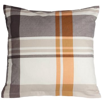 

Bellatex Bavlněný - 40 × 40 cm - šedooranžové káro
