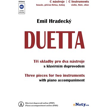 

Duetta - Emil Hradecký + Audio Online / C hlas - skladby pro dva nástroje a klavír (PDF)