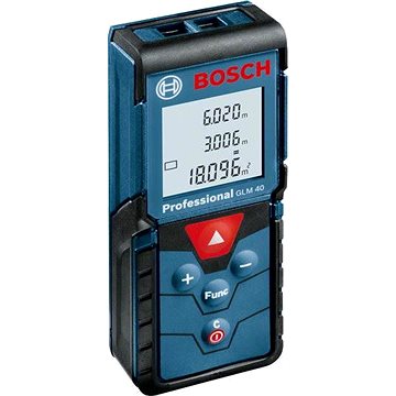 

BOSCH Professional Laserový dálkoměr 40 m GLM 40 0.601.072.900 (2 X AAA)