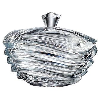 

Bohemia Crystal Dóza s víčkem Wave 170mm