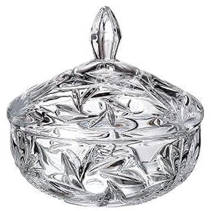 

Bohemia Crystal Dóza s víčkem Nova Pinwheel 150mm