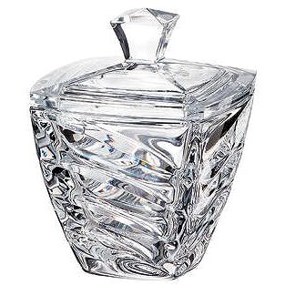 

Bohemia Crystal Dóza s víčkem Facet 140mm