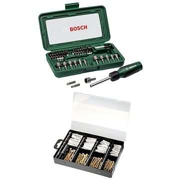 

Bosch sada bitů a gola oříšků 46ks + příslušenství 173 ks