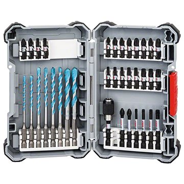 

BOSCH 35 ks Pick and Click spirálových vrtáků MultiConstruction a bitů Impact Control 2.607.017.570