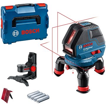 

BOSCH Professional Čárový laser samonivelační GLL 3-50 BM1 L-Boxx 0.601.063.802 (4 X AA)