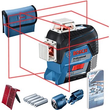

BOSCH Professional Křížový laser samonivelační GLL 3-80 C 0.601.063.R00 (4 X AA)