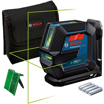 

BOSCH Professional Křížový laser samonivelační 2-15 G LB 10 0.601.063.W00 (4 X AA)