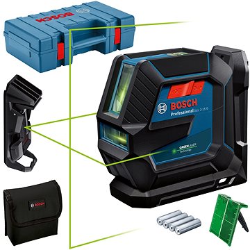

BOSCH Professional Čárový laser samonivelační GLL 2-15 G LB 10 0.601.063.W02 (4 X AA)