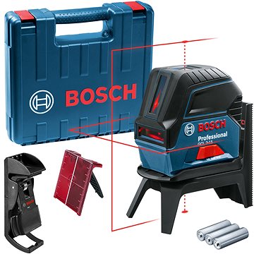

BOSCH Professional Křížový laser GCL 2-15 RM1 0.601.066.E02 (3 X AA)