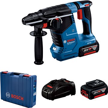 

BOSCH Professional Vrtací kladivo AKU GBH 187-LI 18V, 2x 5Ah, kufr 0.611.923.021