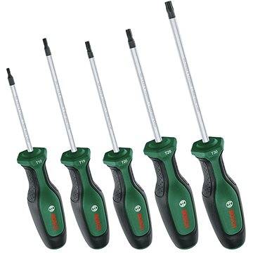 

BOSCH Sada šroubováků Torx 5 kusů, 1.600.A02.BX6
