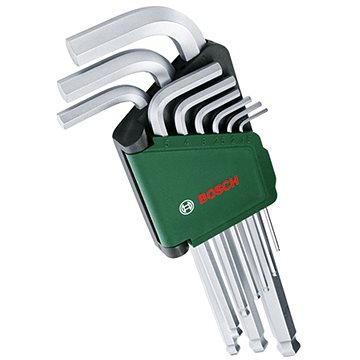 

BOSCH Sada šestihranných klíčů 9 kusů, 1.600.A02.BX9