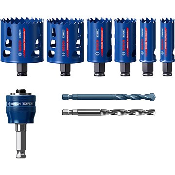 

BOSCH 9dílná sada děrovek EXPERT Tough Material 22/25/35/51/60/68 mm 2.608.900.445