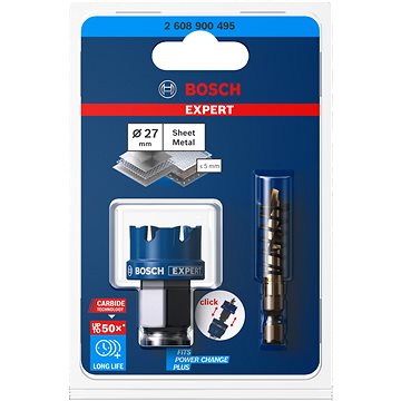 

BOSCH Děrovka EXPERT Sheet Metal 27 × 5 mm 2.608.900.495