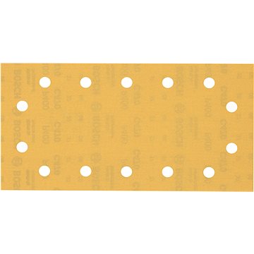 

BOSCH EXPERT 50 ks papírů C470 se 14 otvory pro vibrační brusky 115 × 230 mm, G 400, 2.608.900.950