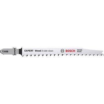 

BOSCH Pilový plátek T 308 B EXPERT Wood 2-side clean, 25 ks 2.608.900.552