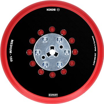 

BOSCH Podložné brusné talíře EXPERT univerzální multiděrované 150 mm, střední 2.608.900.007