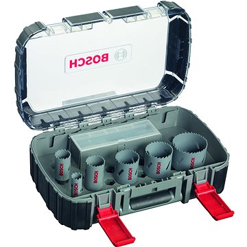 

BOSCH 11dílná sada bimetalových děrovek HSS pro elektrikáře 22–65 mm 2.608.580.886