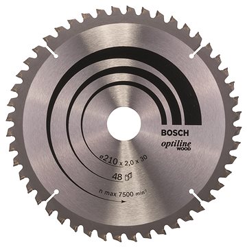 

BOSCH Pilový kotouč Optiline Wood 210 × 30 × 2,0 mm, 48 2.608.640.430
