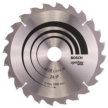 

BOSCH Pilový kotouč Optiline Wood 216 × 30 × 2,0 mm, 24 2.608.640.431