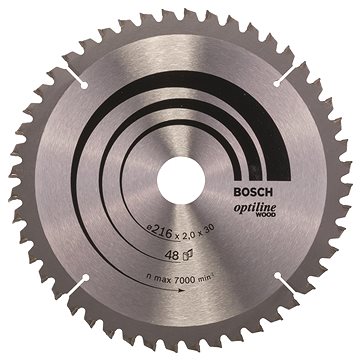 

BOSCH Pilový kotouč Optiline Wood 216 × 30 × 2,0 mm, 48 2.608.640.432