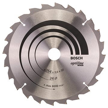 

BOSCH Pilový kotouč Optiline Wood 254 × 30 × 2,0 mm, 24 2.608.640.434